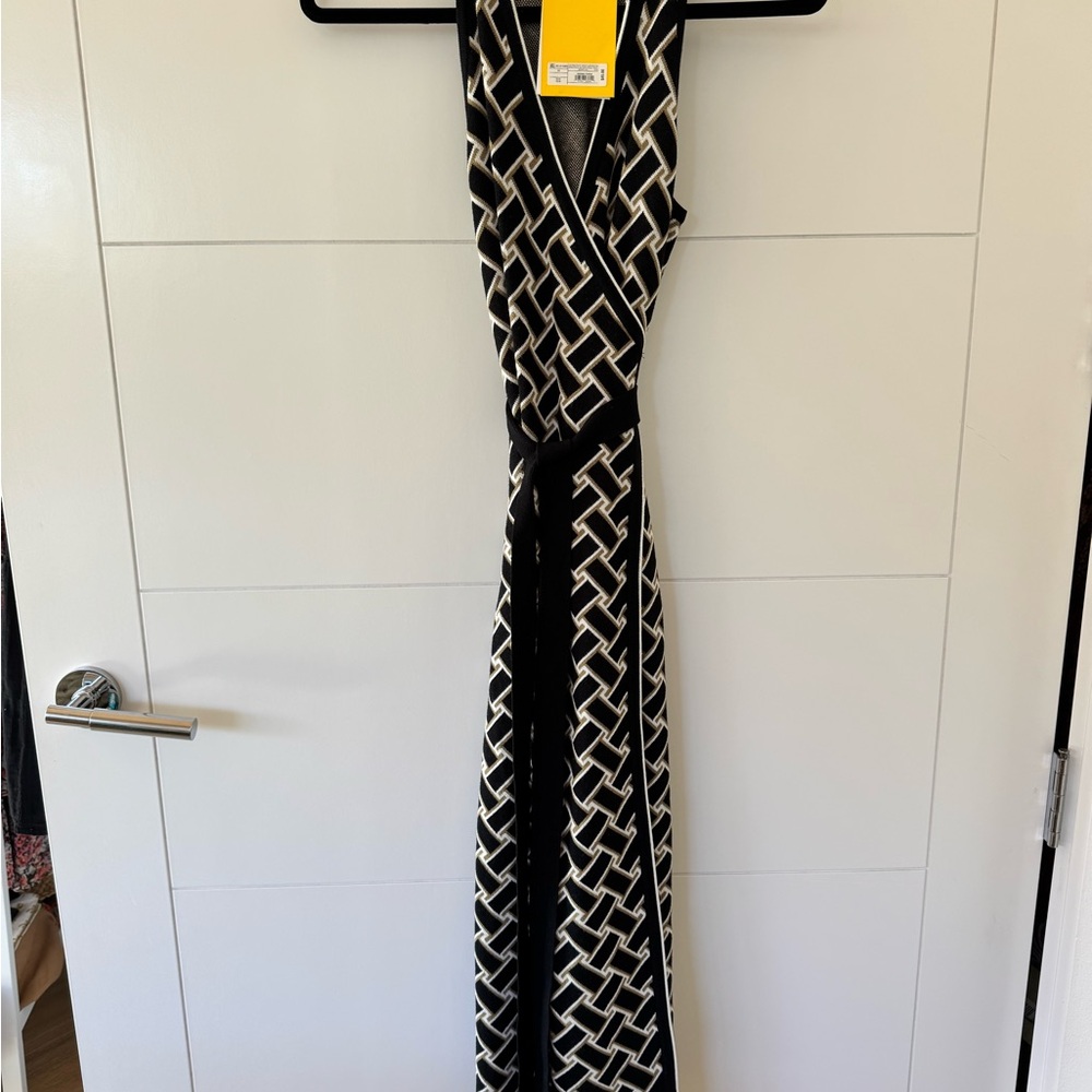 Diane Von Furstenberg Black and White Maxi Dress